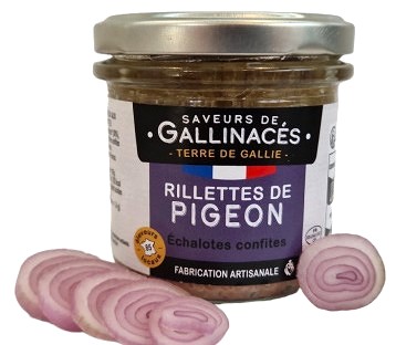 Rillettes holubí s konfitovanou šalotkou