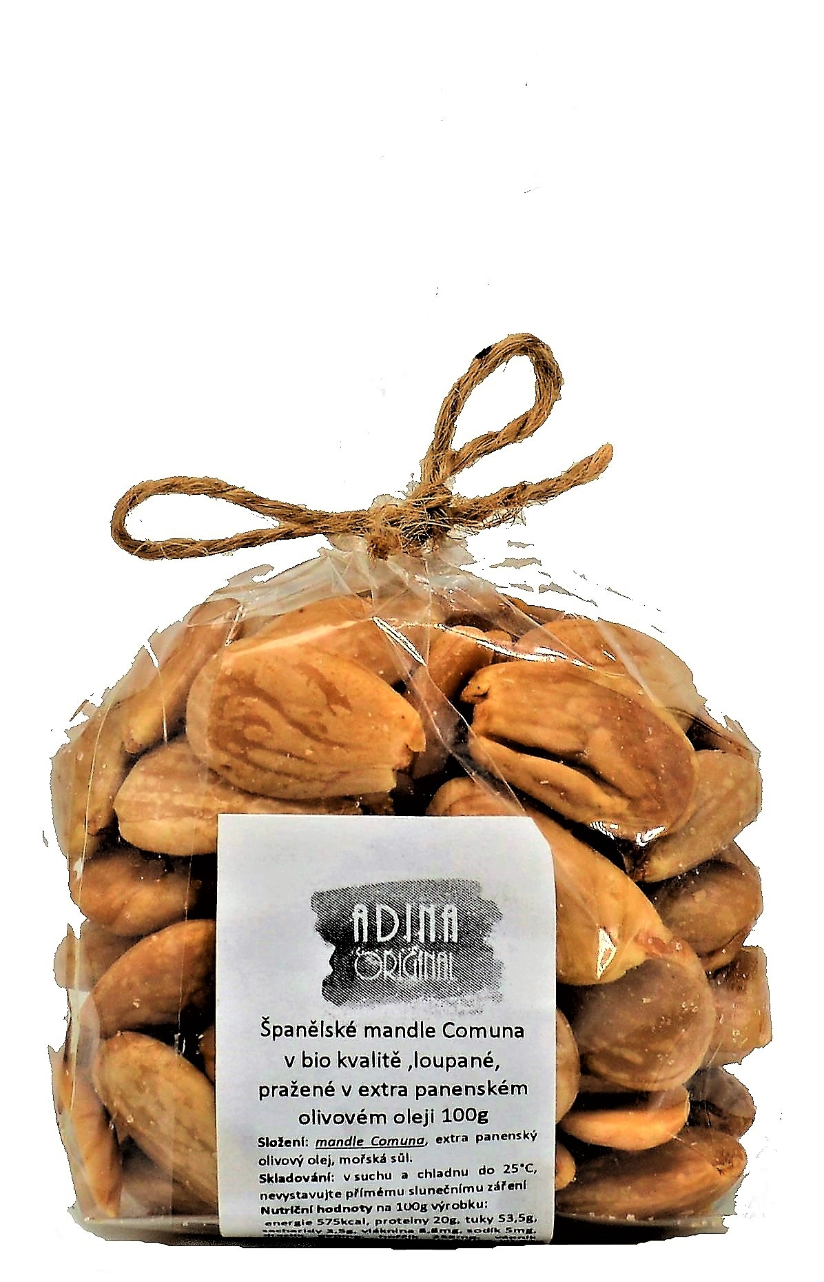Mandle Comuna loupané, pražené 100g